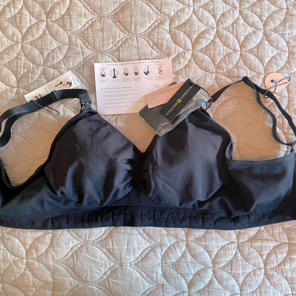 Kindred Braverly M BUSTY (E/I) Black Convertible Sublime Pumping & Nursing Bra